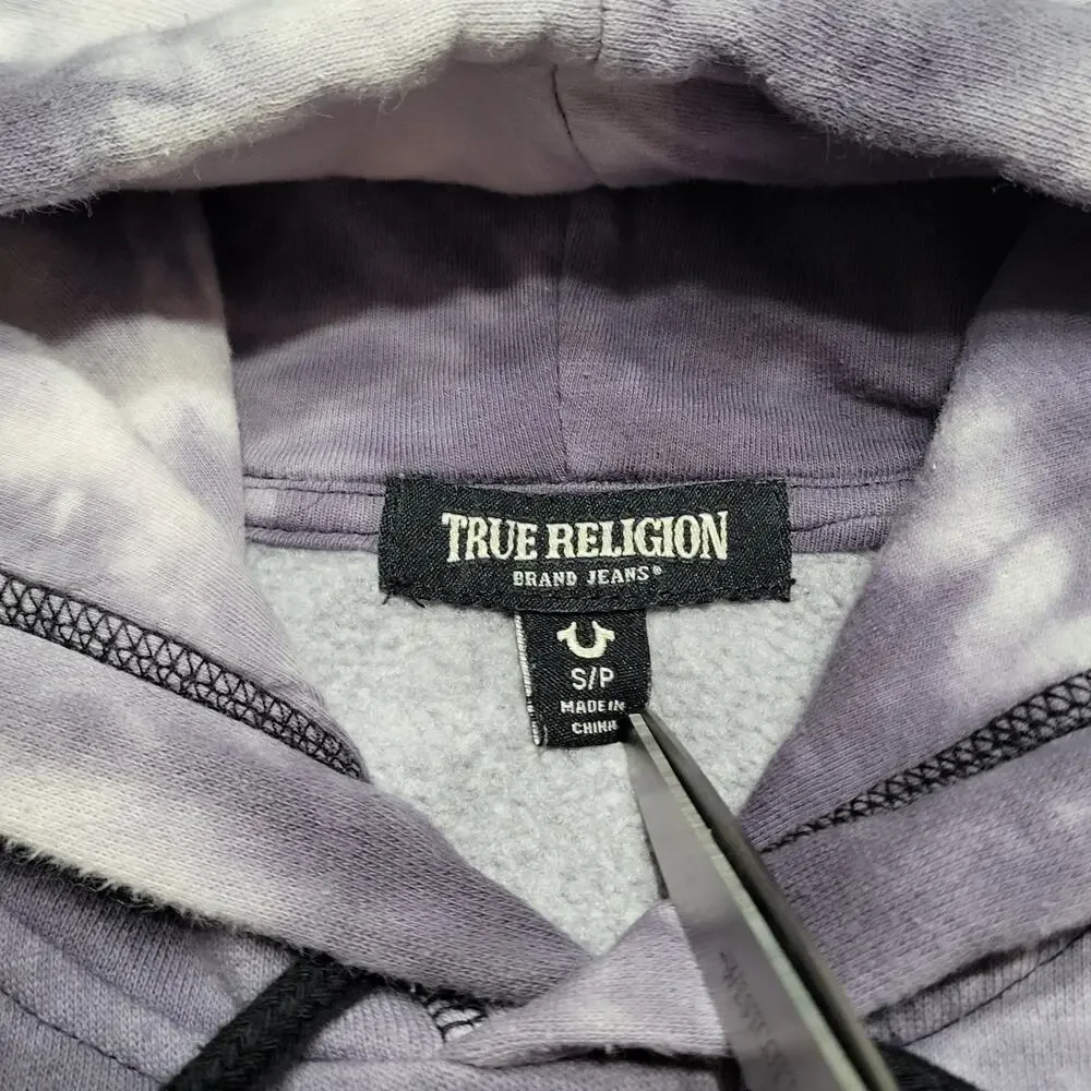 True Religion Hoodie Mens Small Tie Dye Sweatshirt Sweater Buddha Streetwear